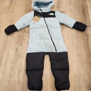 The North Face Unisex Kids Nuptse 700 One Piece - Muted Pine/Black Sz 18M-24M